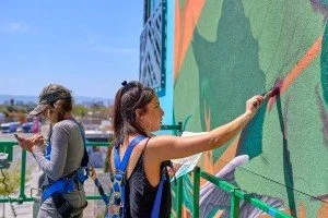 Safi “Chachaa” Kolosvari-Regalado assisting Elba Raquel on "Unexpected Heights."