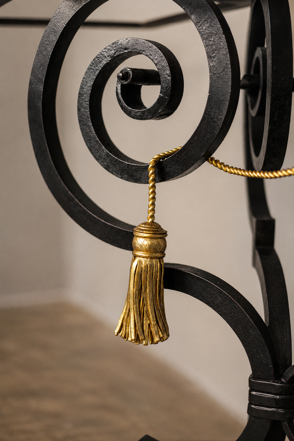 Close-up forged craft detail