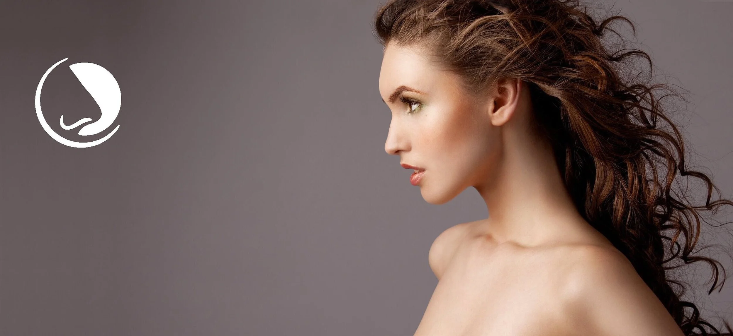 Side profile portrait of a woman
