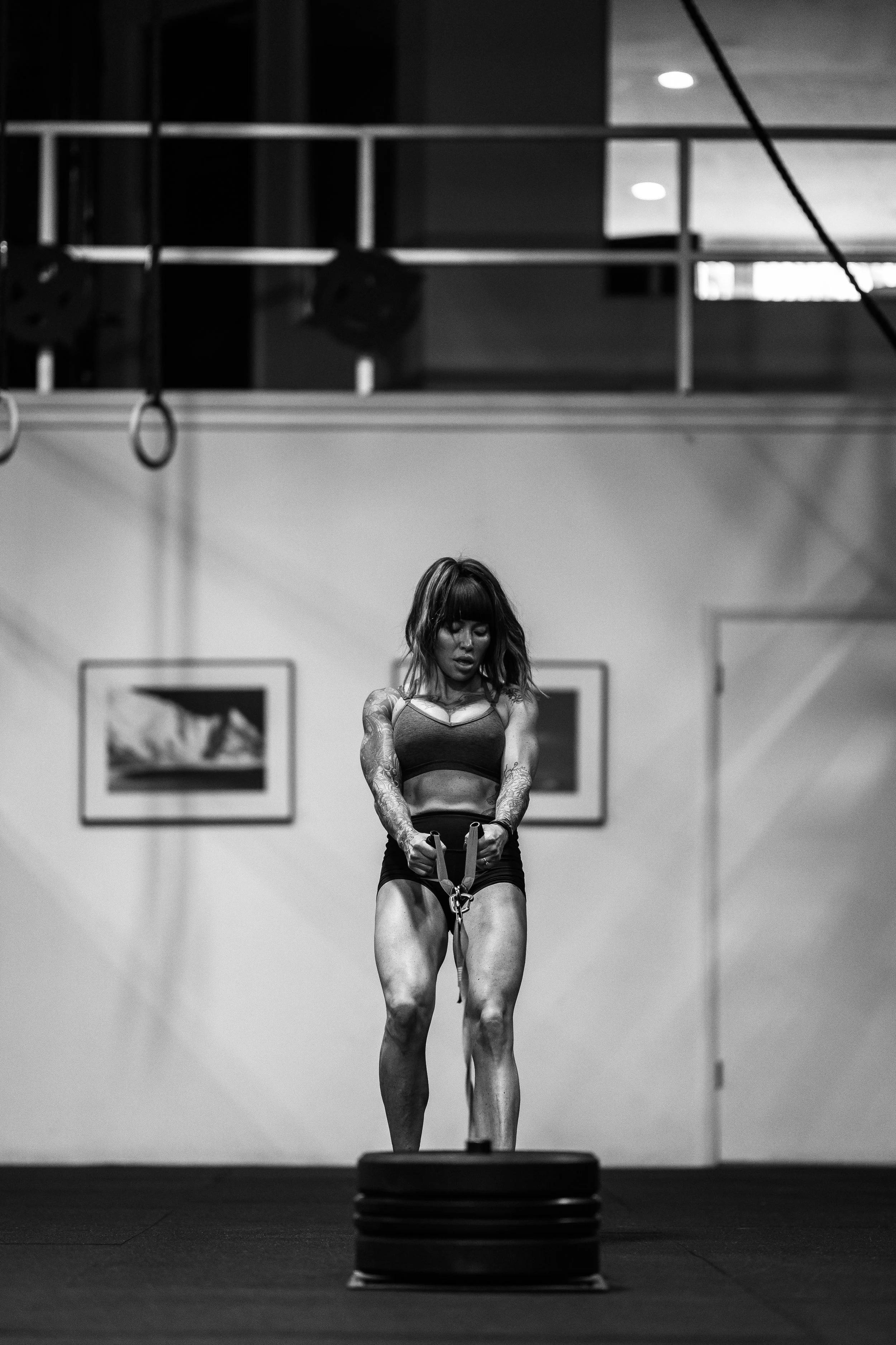 Athlete between sets