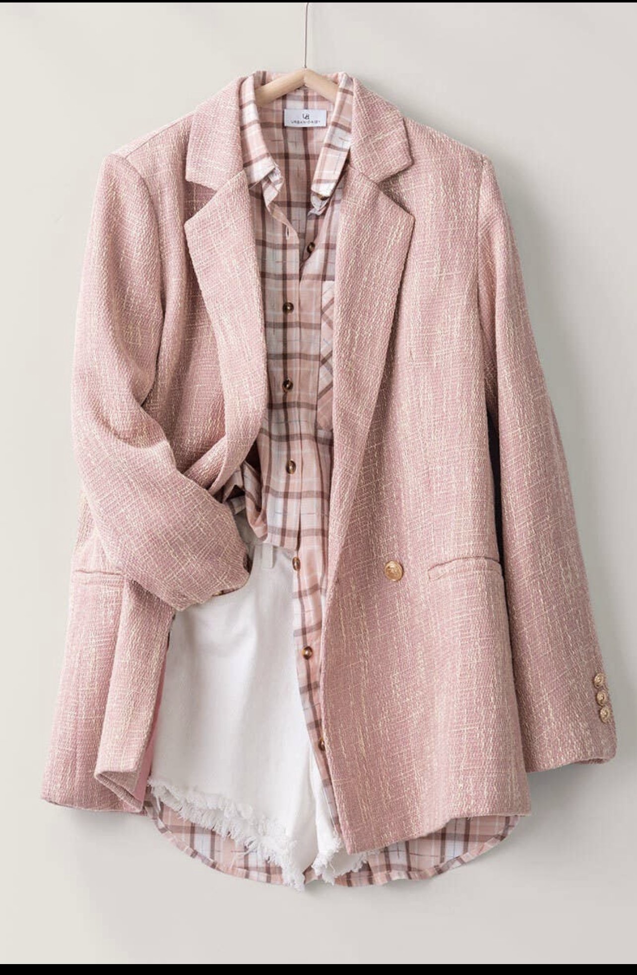 Chantal Pink & Cream Tweed Jacket – Encore Plus