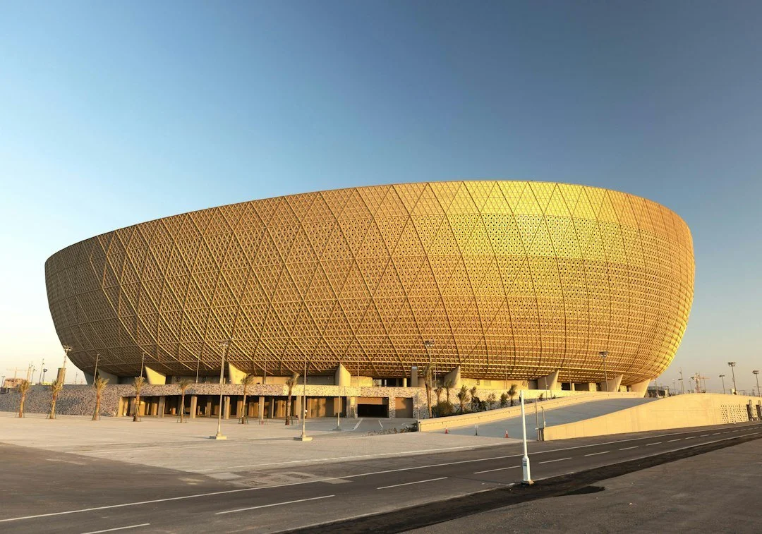Contemporary sports arena and architectural setting