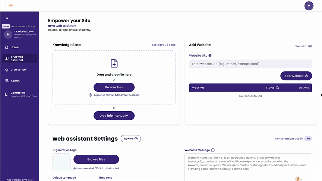 Add your business details