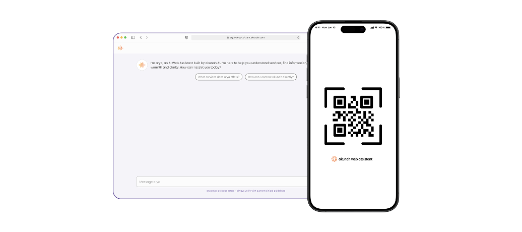 AI assistant accessed using a QR code