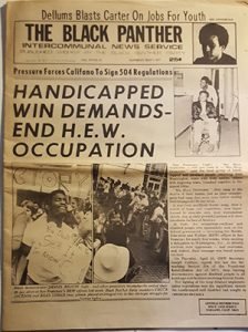 Front page of The Black Panther newspaper
