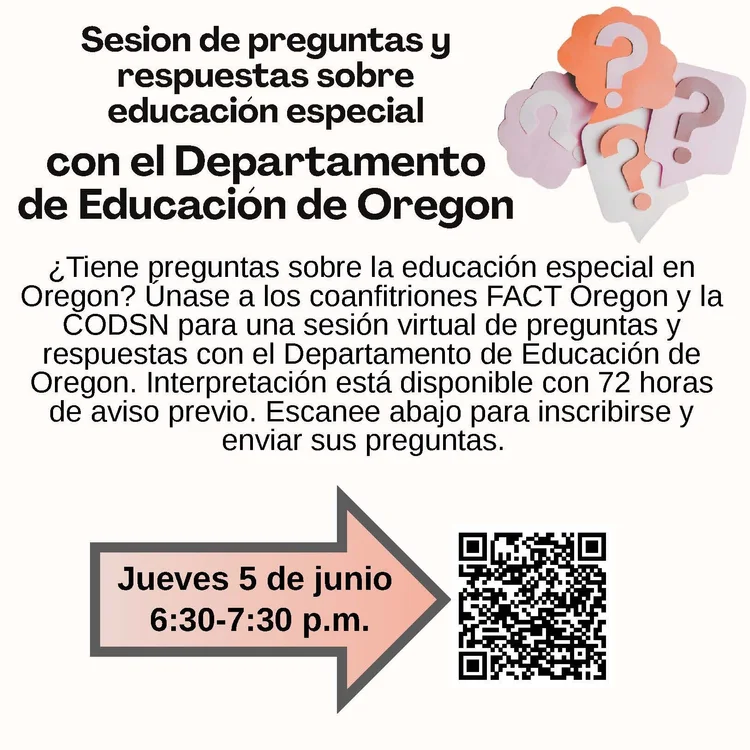 sesion de preguntas y respuestas sobre educacion especial con el ODE