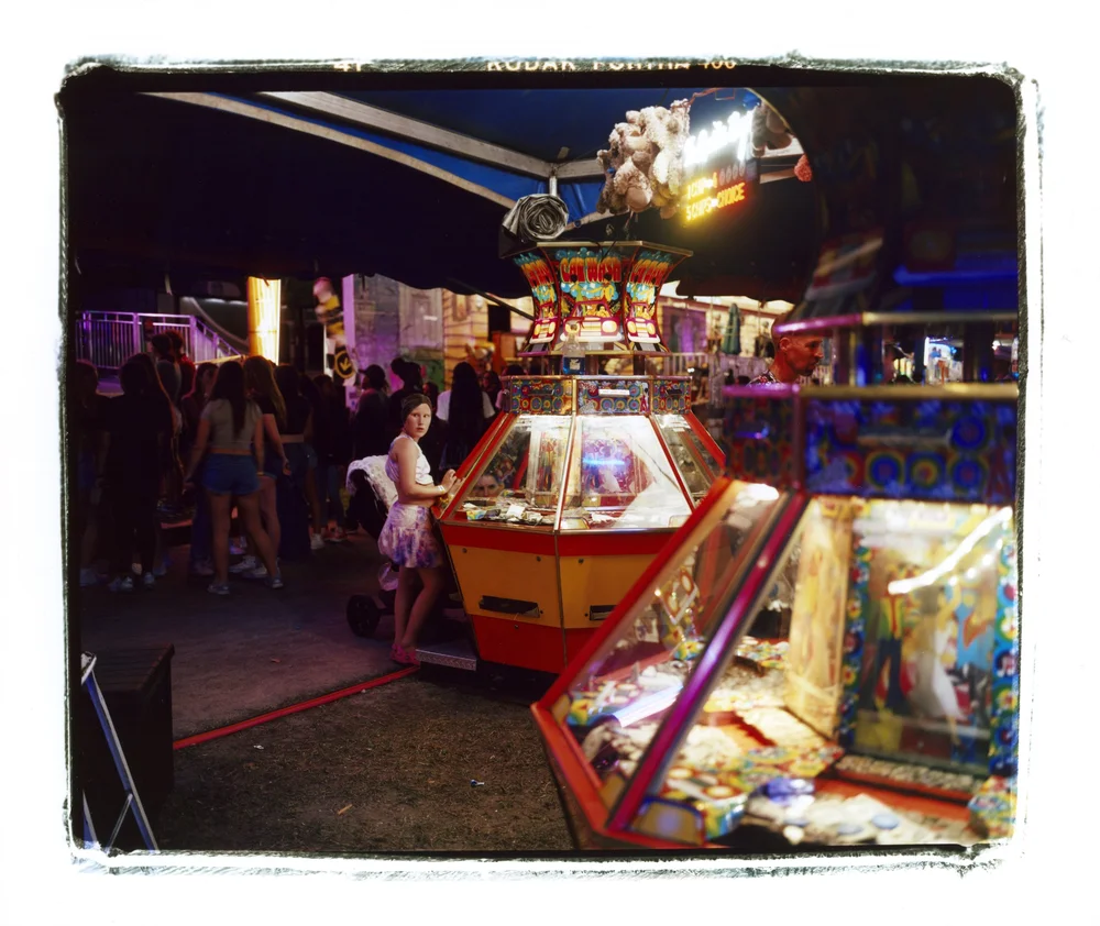 Girl and Arcade