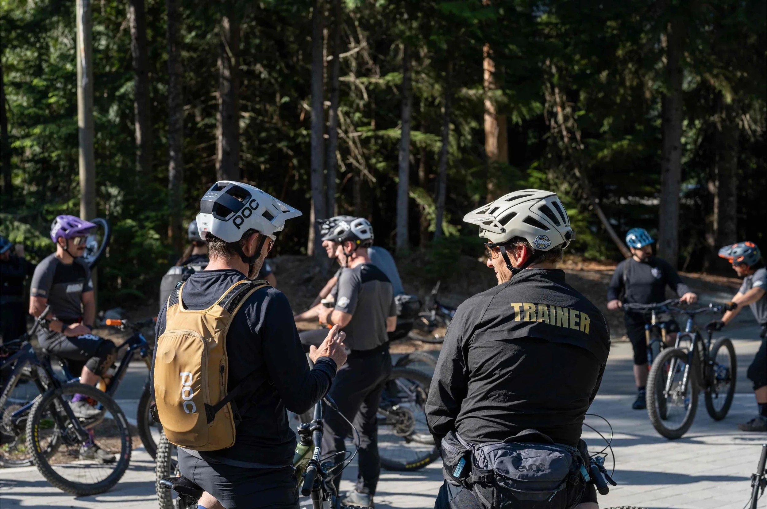 Mountain bike coaching session