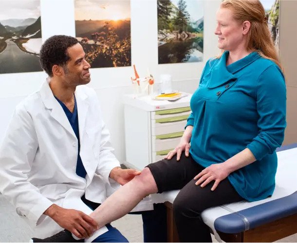 Doctor consulting a patient