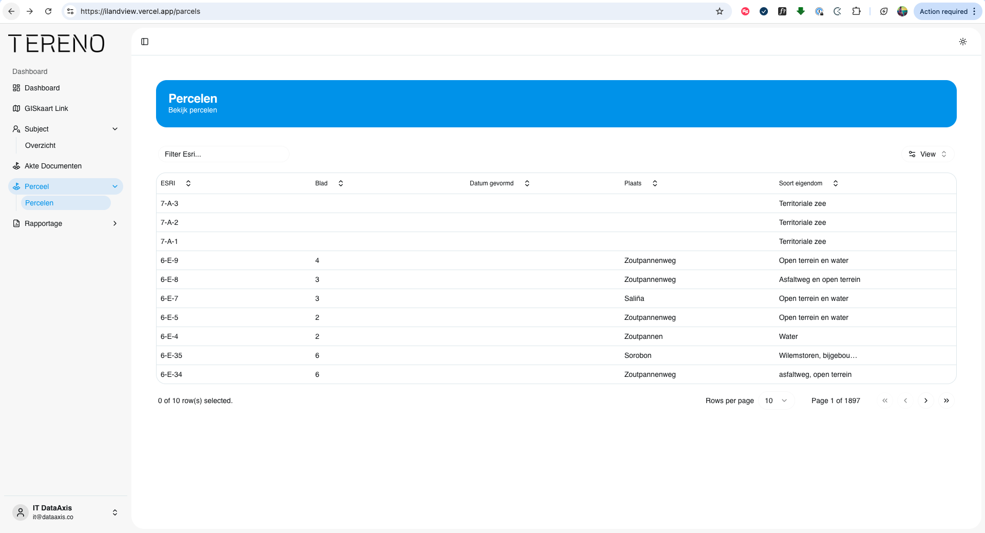 TERENO Stakeholder Portal screenshot 3
