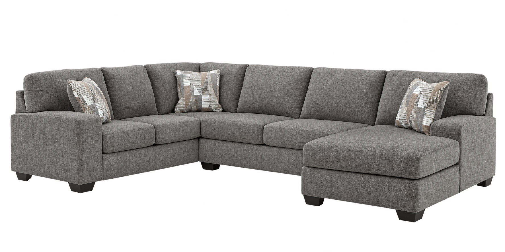 Gray Gather ’Round U-shaped sectional with its background removed