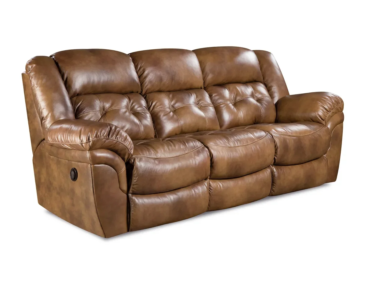 Model 155 power reclining sofa in Saddle