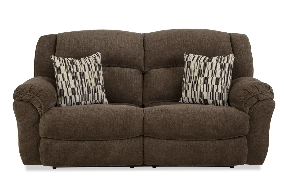 Model 238 reclining sofa in Coffee Bean, front view