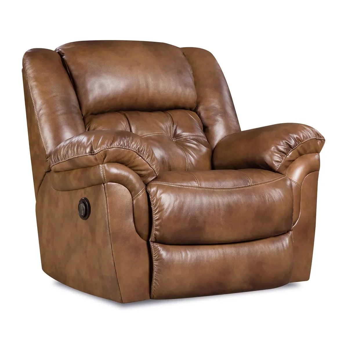 Model 155 power rocker recliner in Saddle