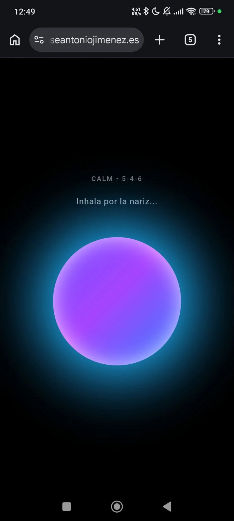 Vista previa de Calm