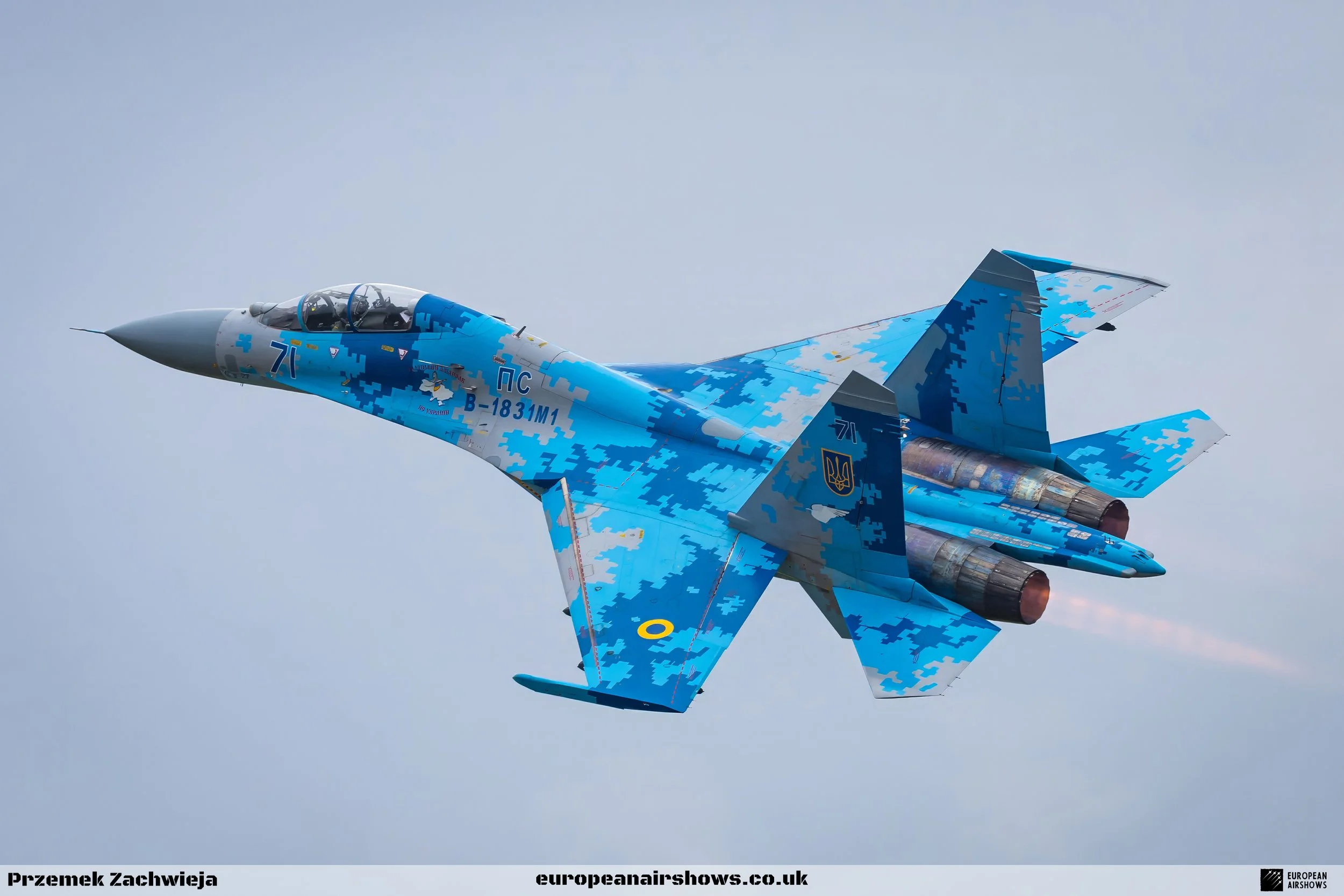 Ukrainian Air Force Su-27 solo display