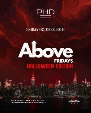Above Fridays: Halloween Edition flyer