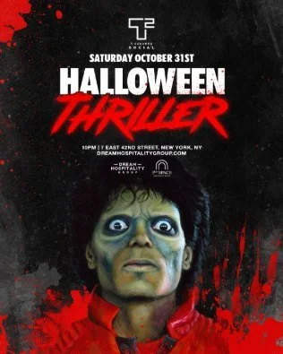Halloween @ T-Squared Social flyer