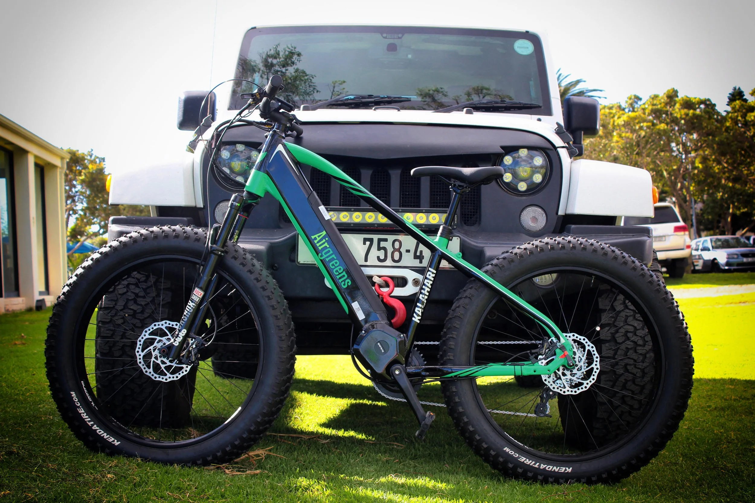 Durable e-bike in a rugged setting