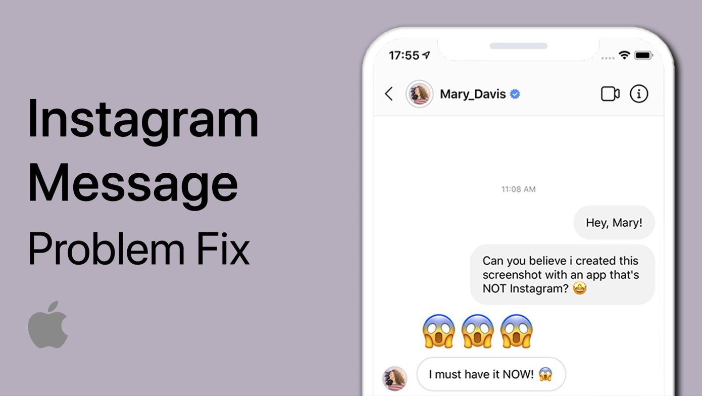 Fix message. Instagram message.