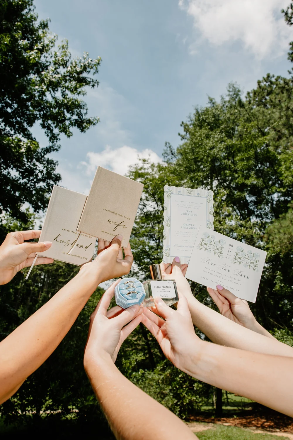 A vow book held open