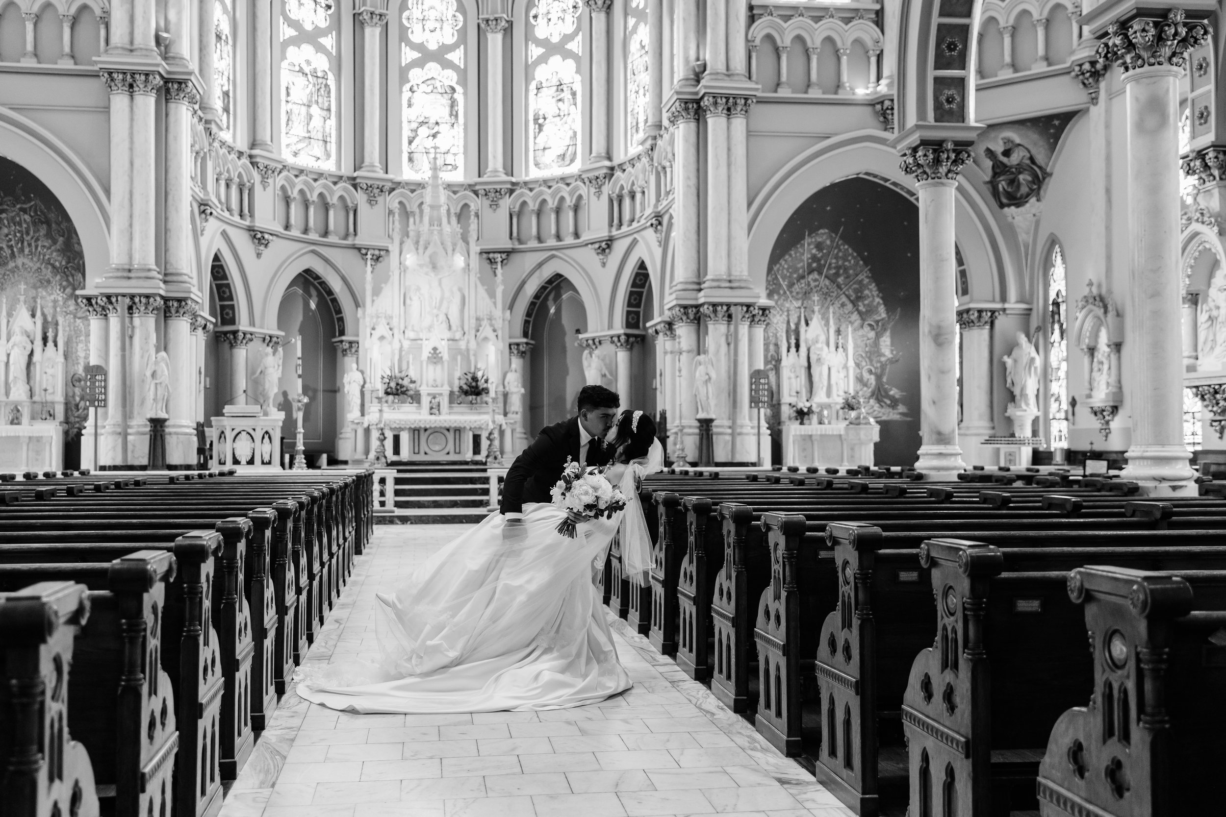 A couple walking out together