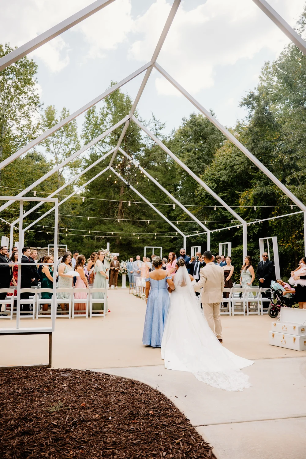 A ceremony in the glass house