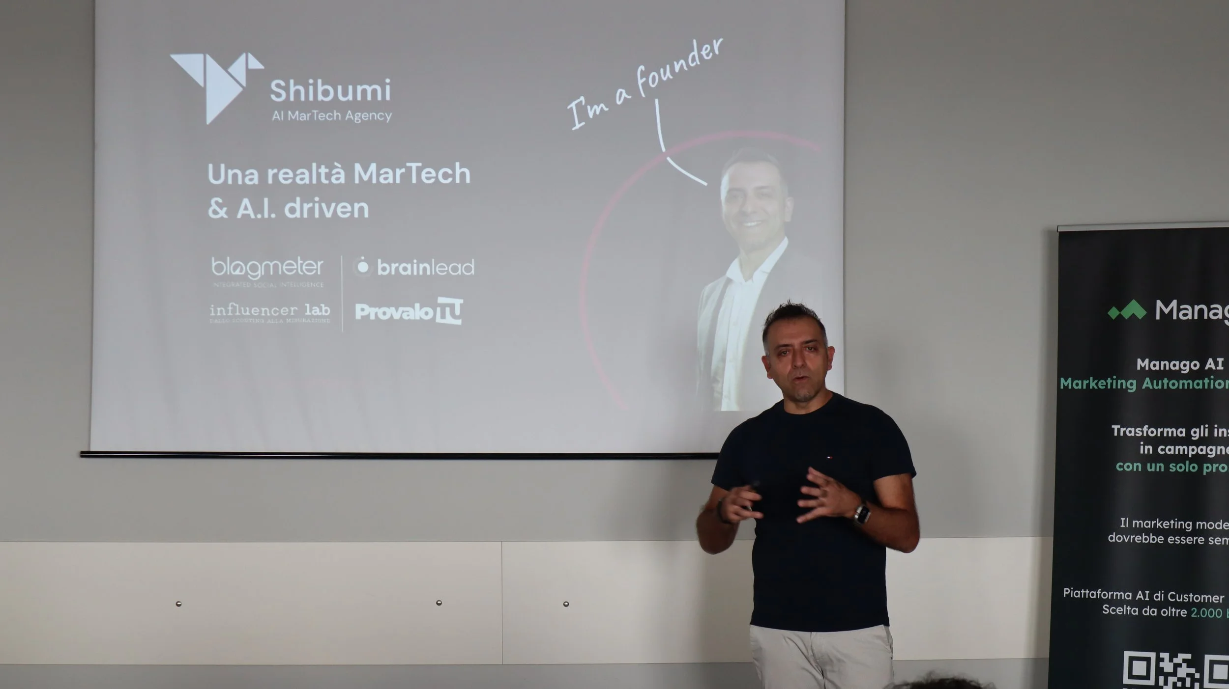 Intervento dedicato alla visione MarTech di Shibumi durante il Roadshow di Salerno