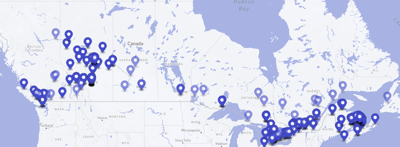 Swift Charge charging network map