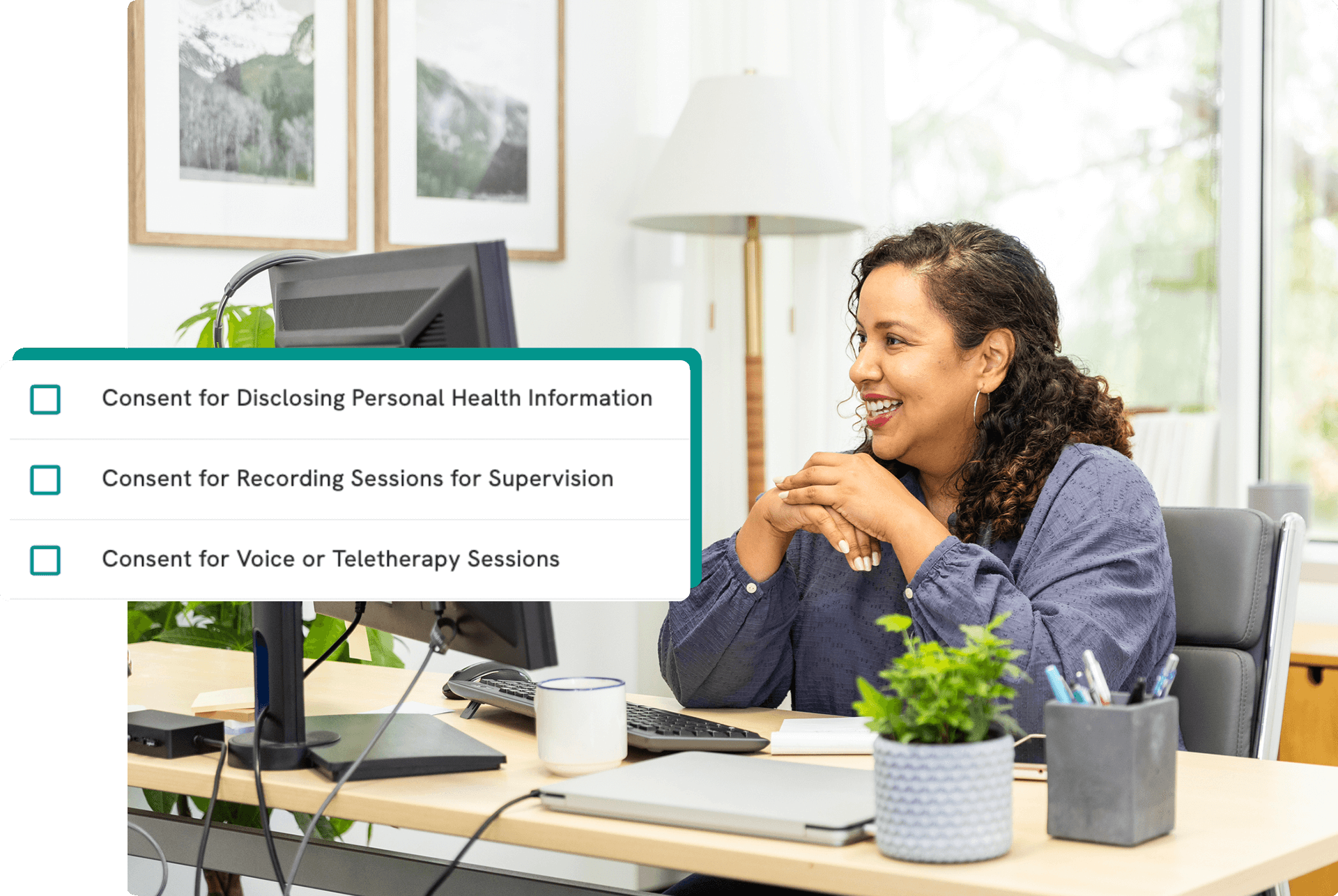 Therapy client experience and digital portal access