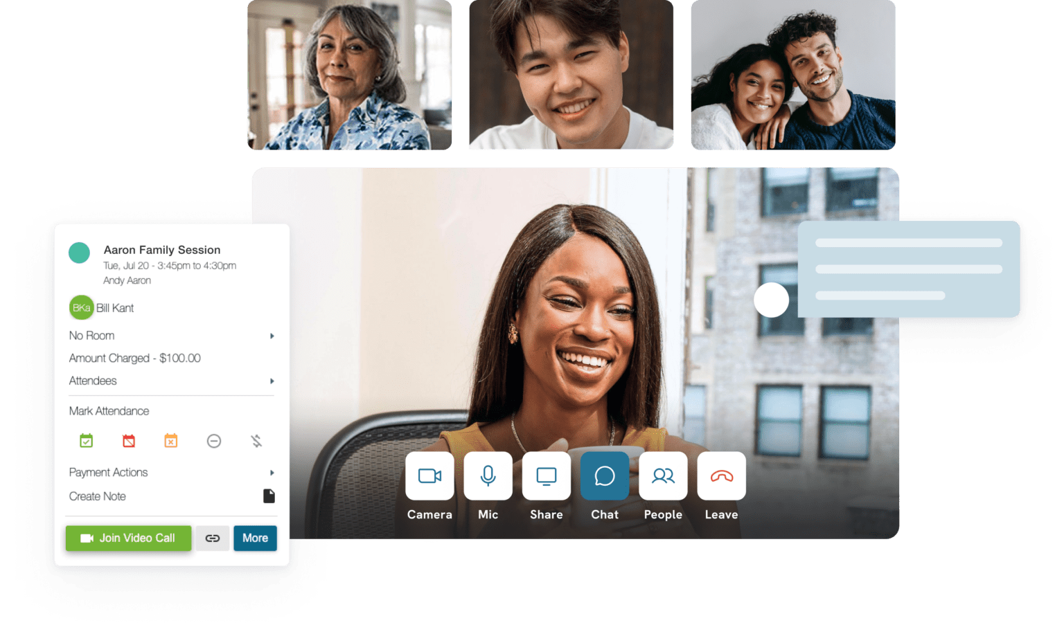 Flexible online therapy workflow