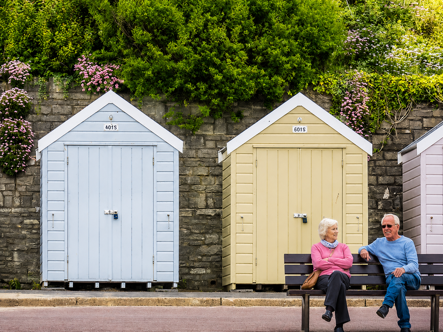 Older couple enjoying time outdoors