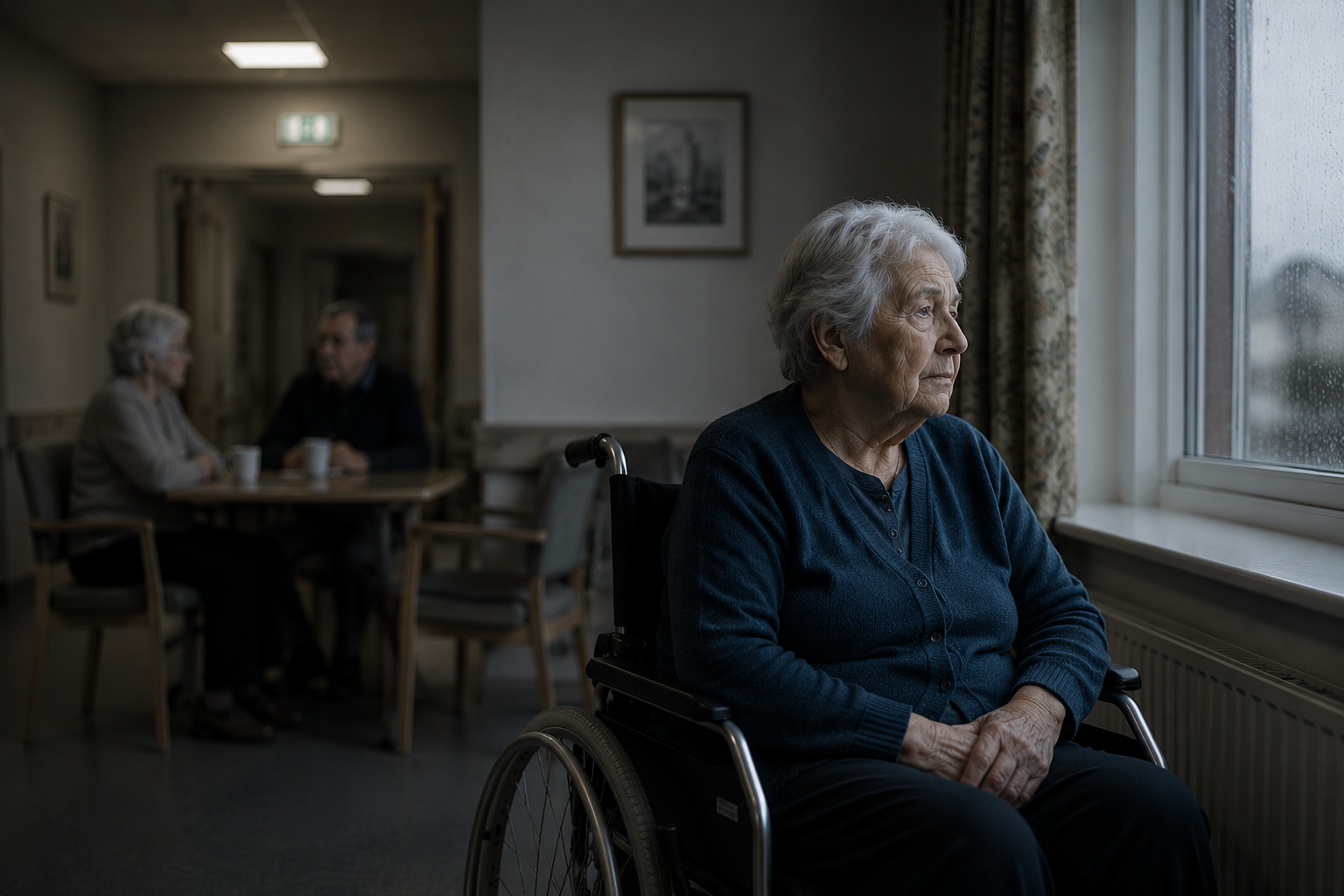 Older person in a residential care home setting