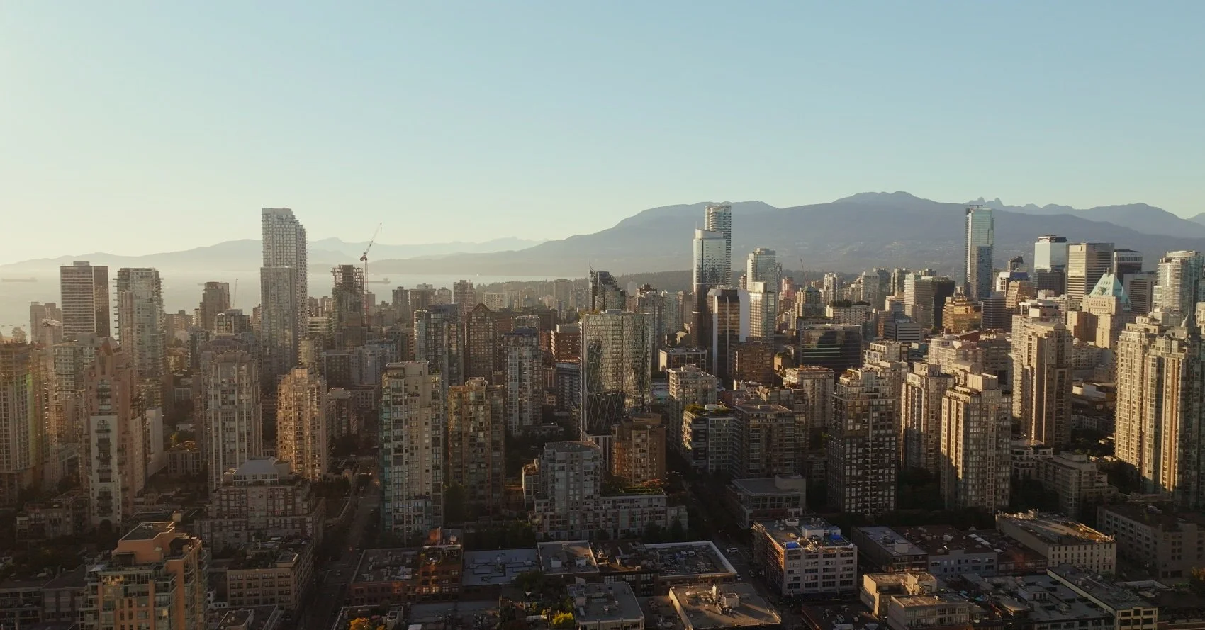 Cityscape, golden hour