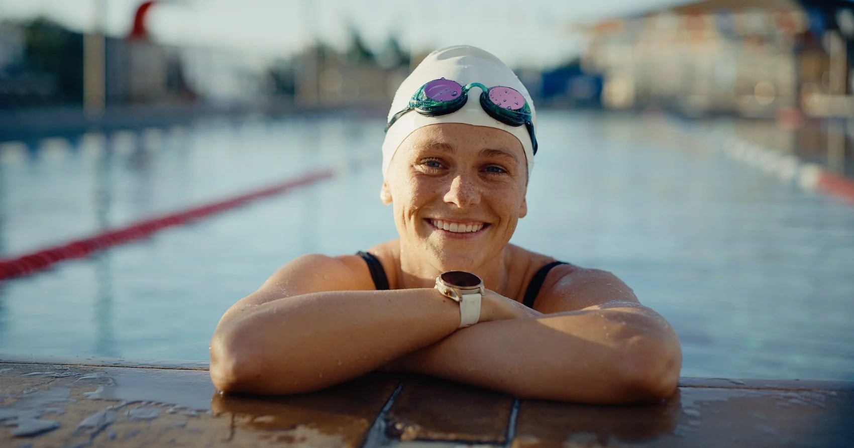 Swimmer portrait