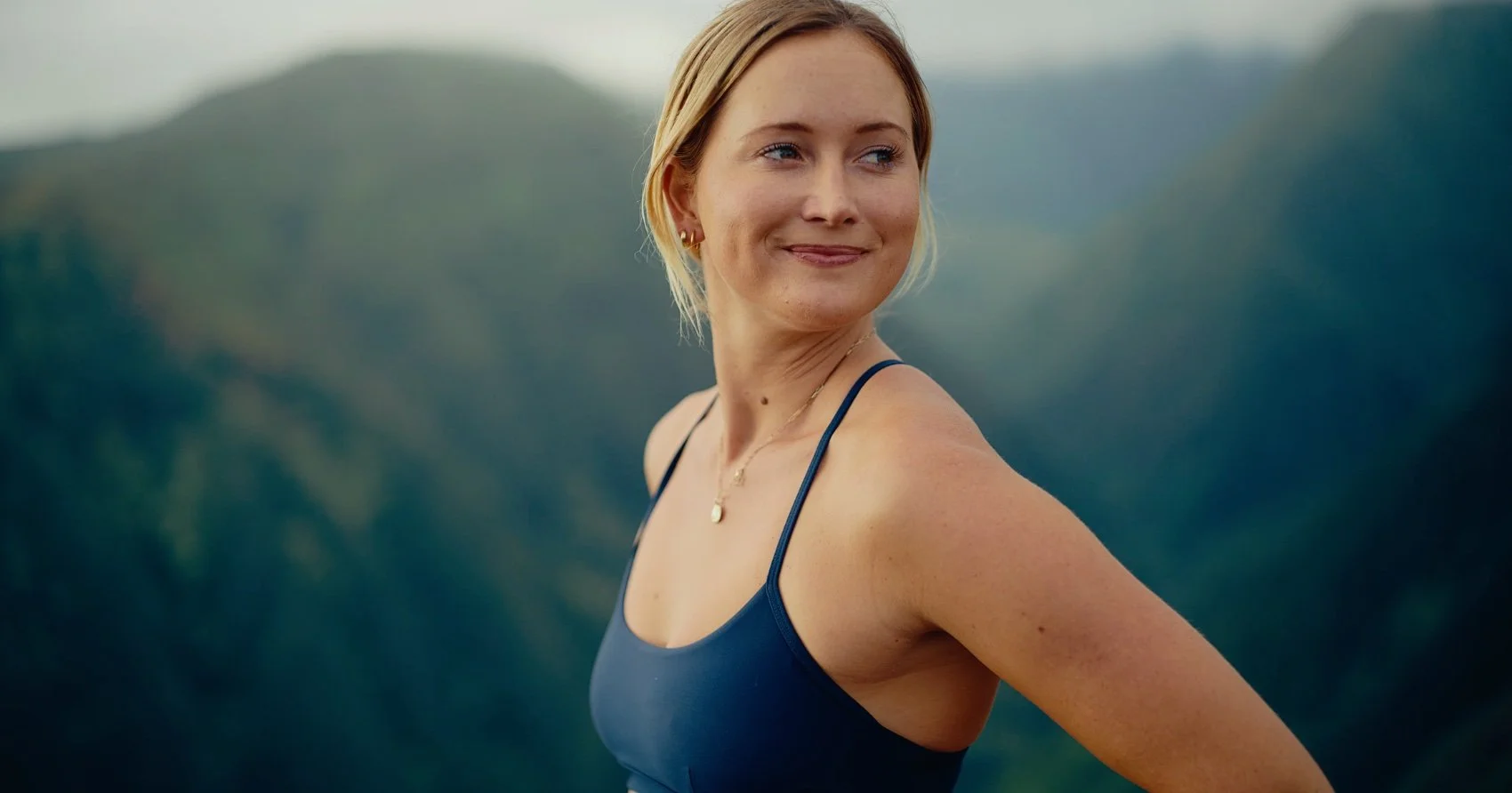 Portrait, mountains