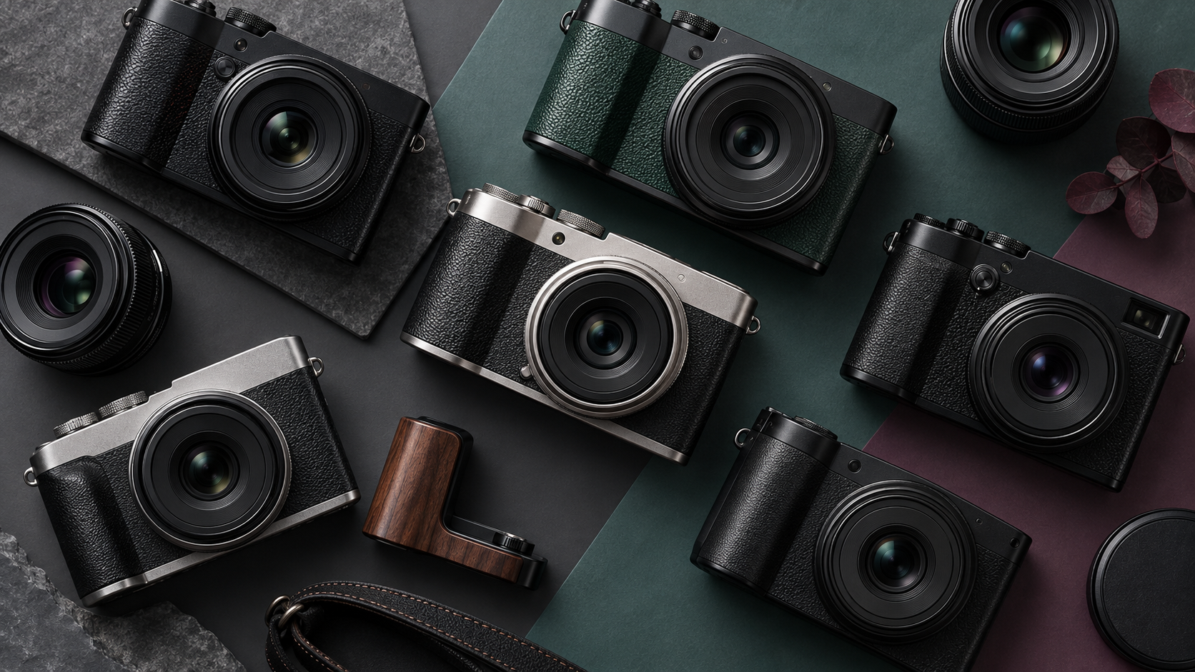 Fotocamere compatte nella copertina della guida Ricoh GR