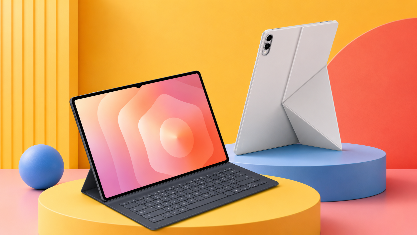 Samsung Galaxy Tab S11 Ultra su set editoriale