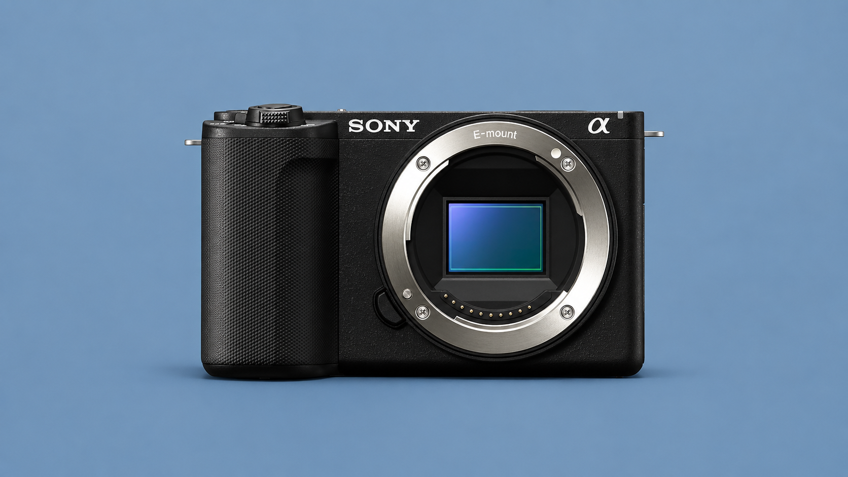 Sony ZV-E10 II su sfondo editoriale