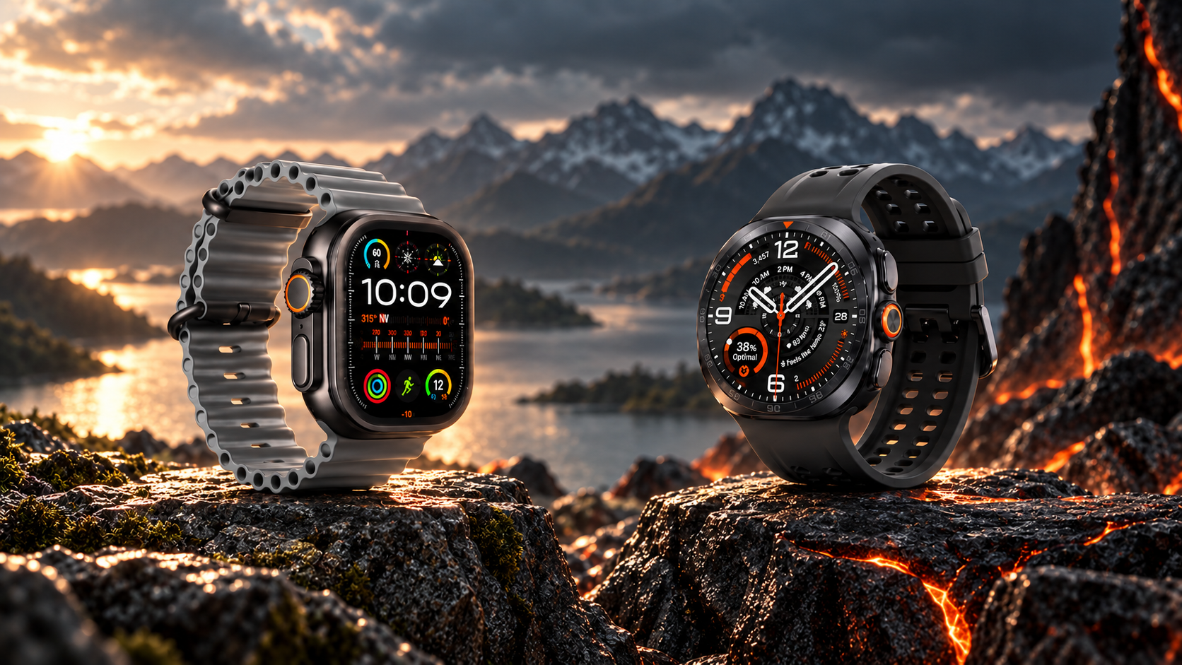 Apple Watch Ultra 4 e Samsung Galaxy Watch Ultra2 a confronto