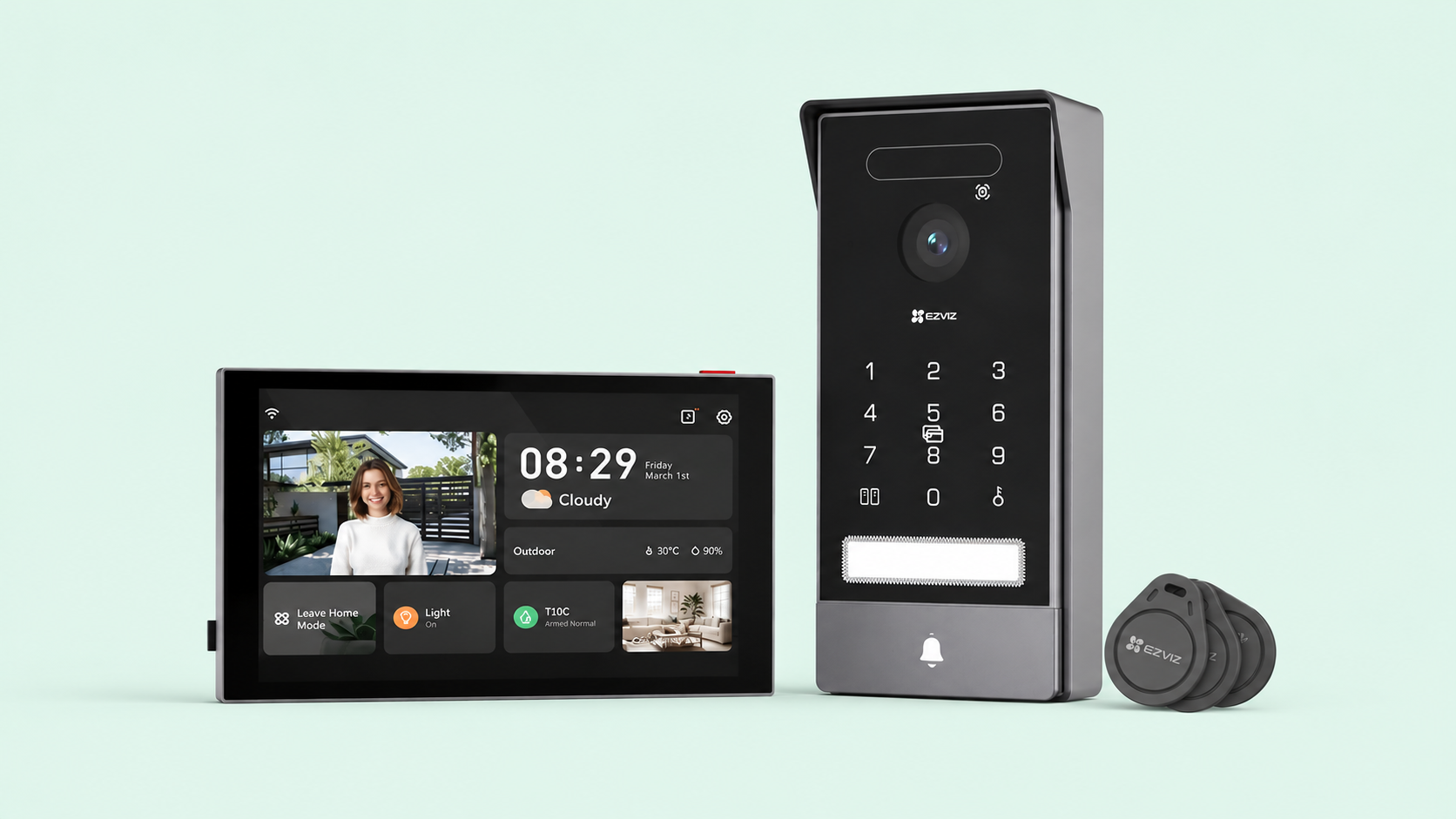 EZVIZ HP7 Pro 4K con schermo 8"