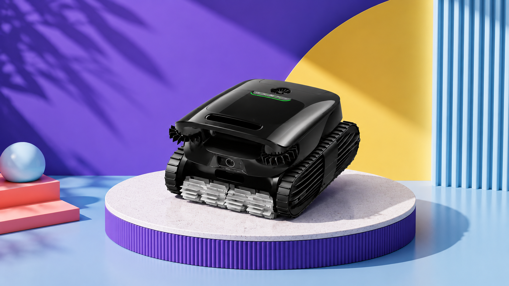 Beatbot AquaSense 2 Ultra durante la pulizia di fondo e pareti