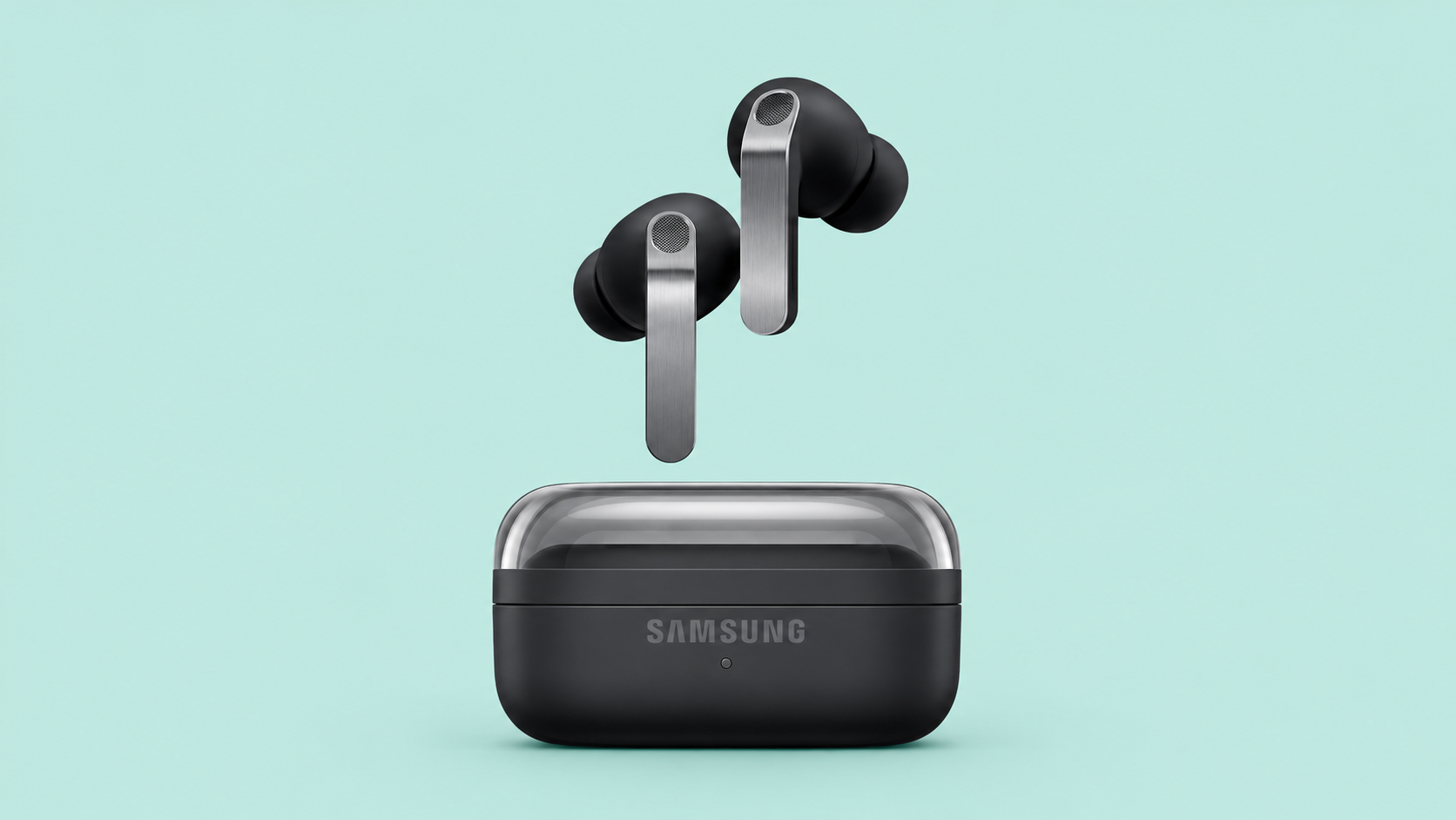 Samsung Galaxy Buds4 Pro neri con custodia di ricarica