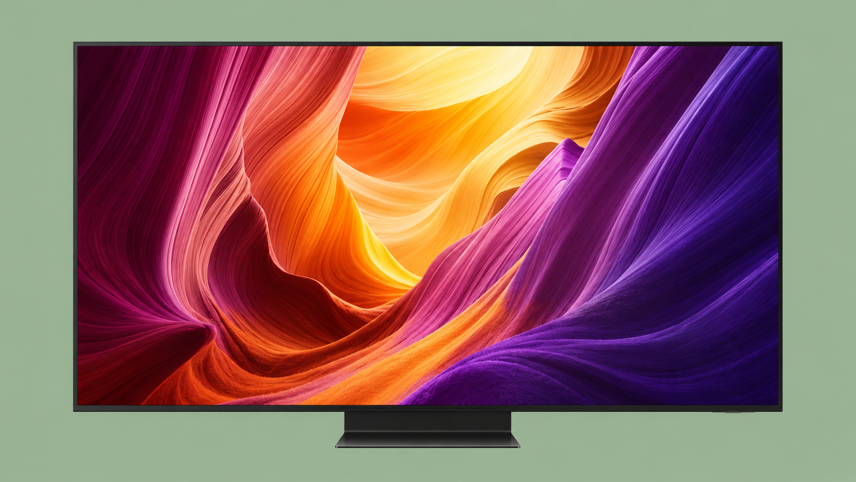 Samsung S95H 55″ visto frontalmente nell’immagine prodotto