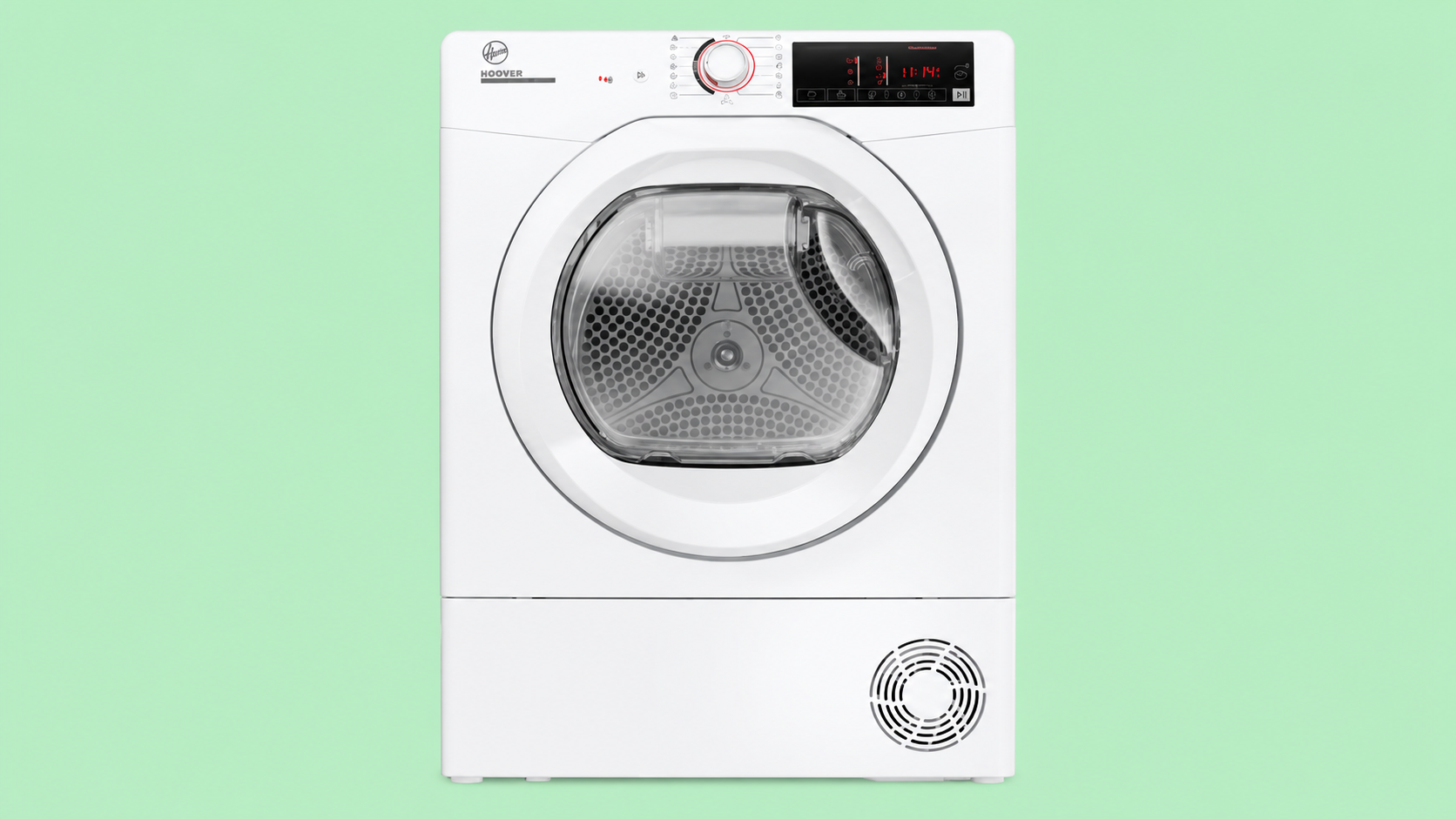 Hoover HR4 H7A2TE-S — asciugatrice a pompa di calore in vista frontale