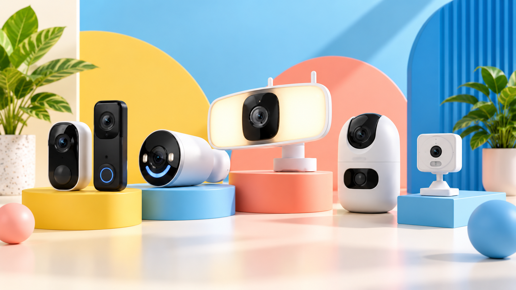 Telecamere di sicurezza senza fili per il controllo degli spazi esterni