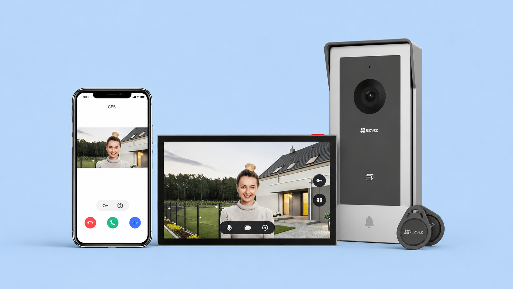 EZVIZ CP5 Videocitofono WiFi con schermo touch 7"