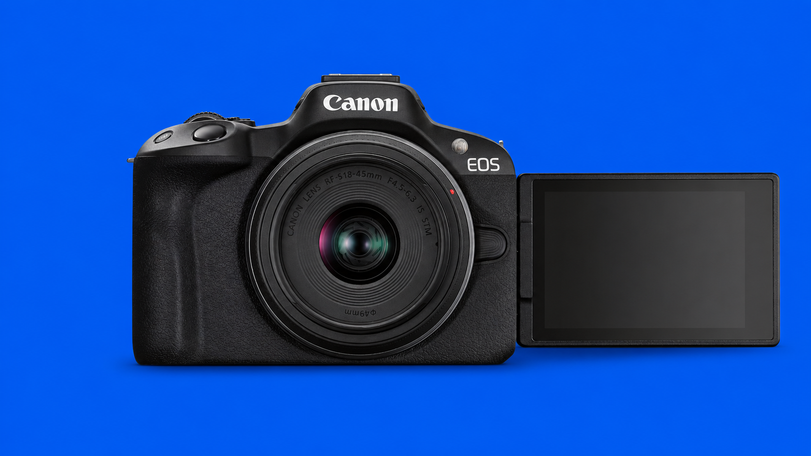 Canon EOS R50 mirrorless APS-C per principianti con kit RF-S 18-45mm