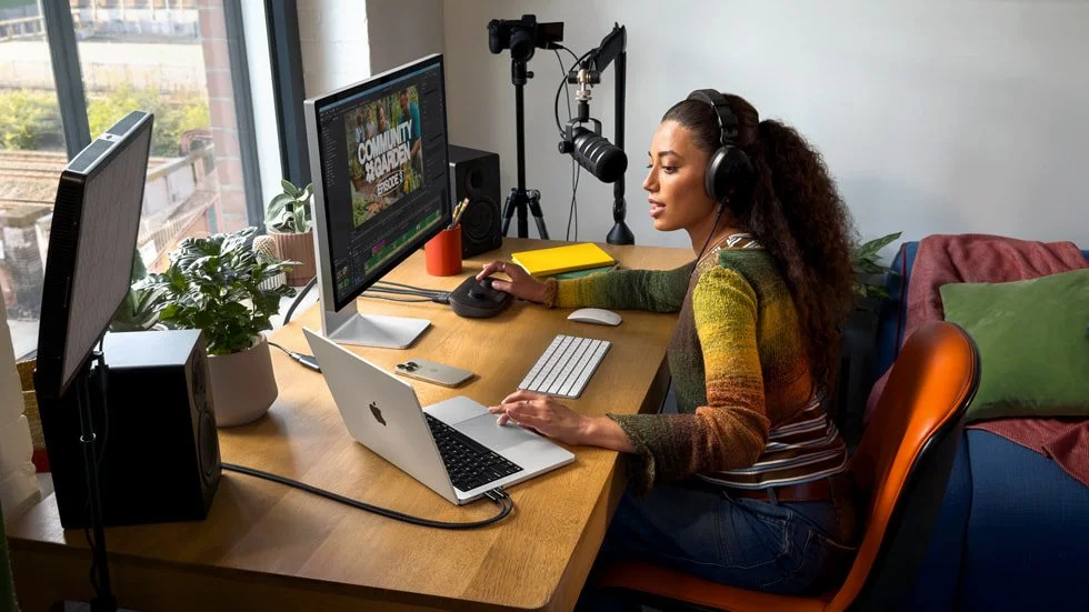 MacBook Pro — composizione editoriale