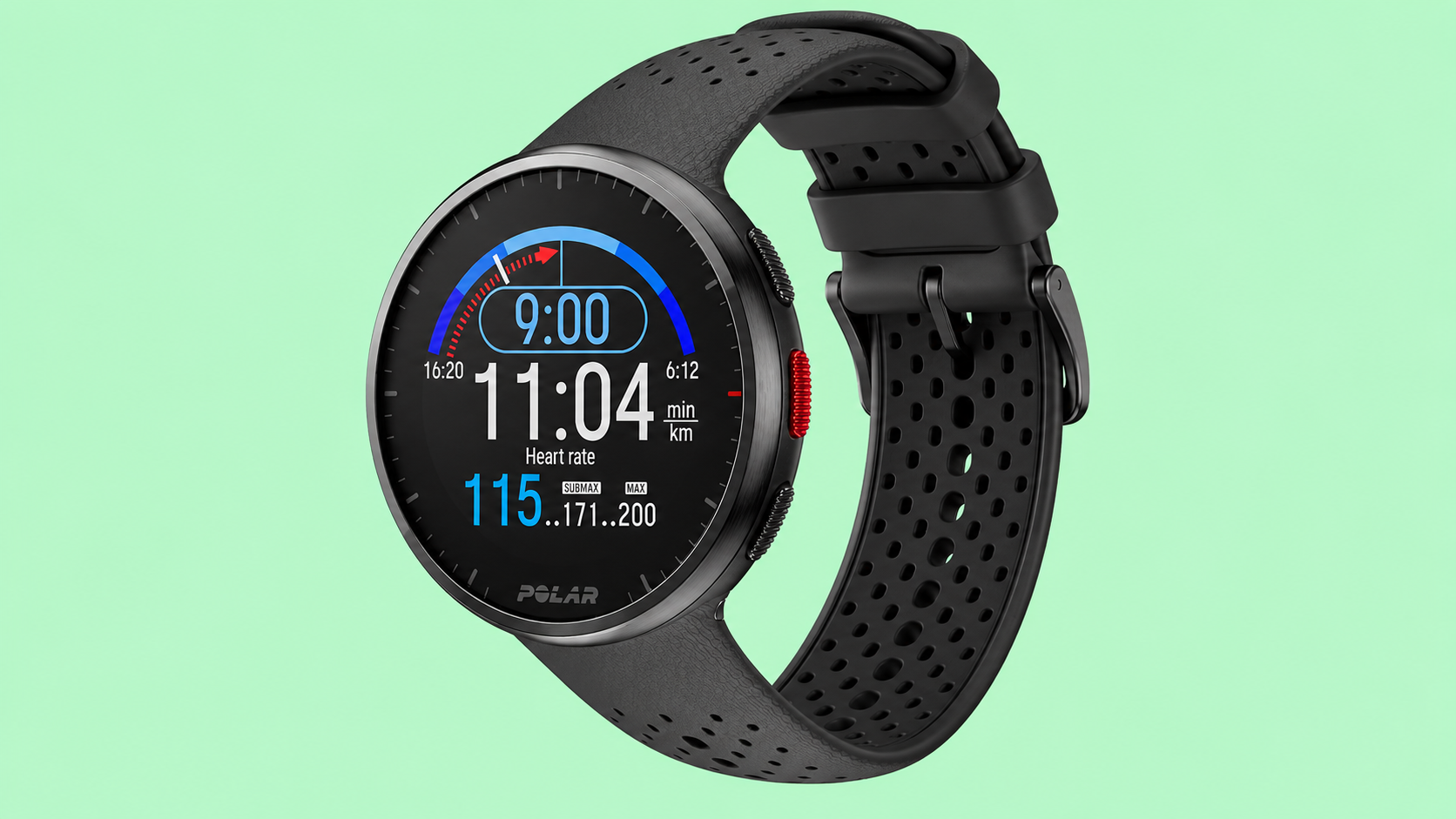 Polar Pacer Pro in una composizione editoriale